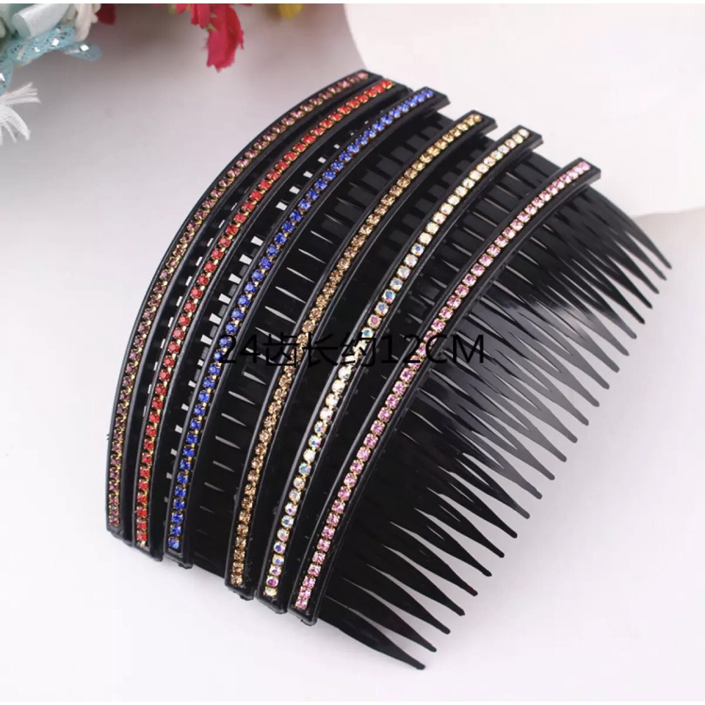 Kẹp Tóc - Xược Tóc Mái Màu Đen Đính Đá Nhân Tạo Sang Chảnh Cho Bạn Nữ HOT TREND PKHN0543