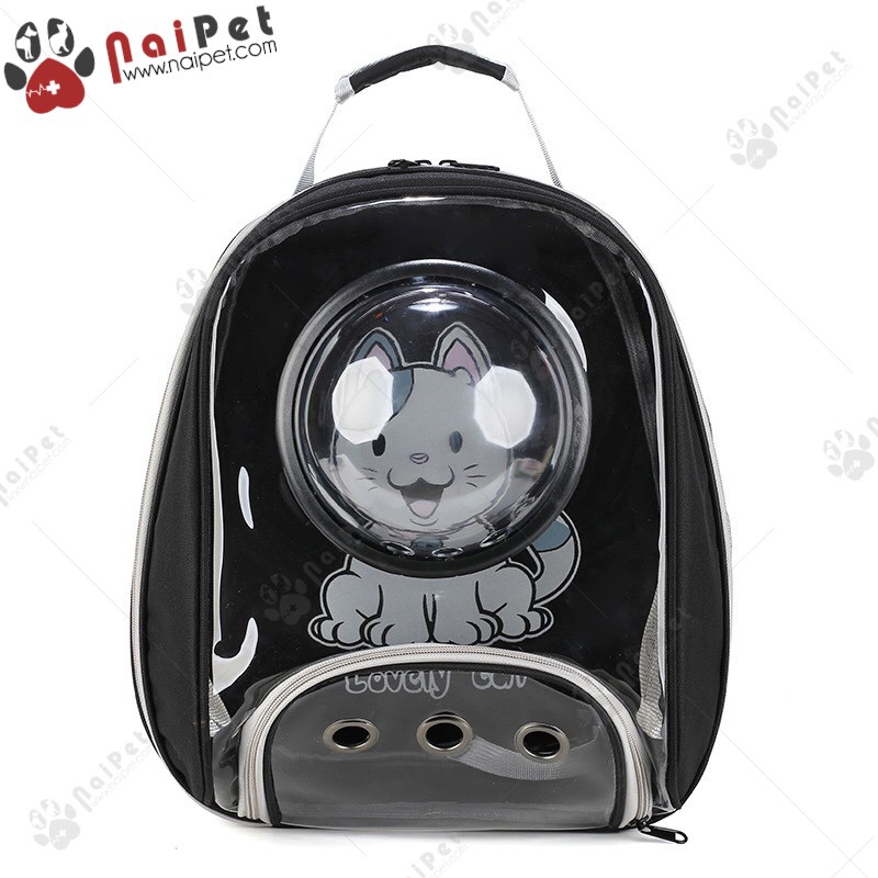 Ba Lô Phi Hành Gia Trong Suốt Họa Tiết Cho Thú Cưng LVC017