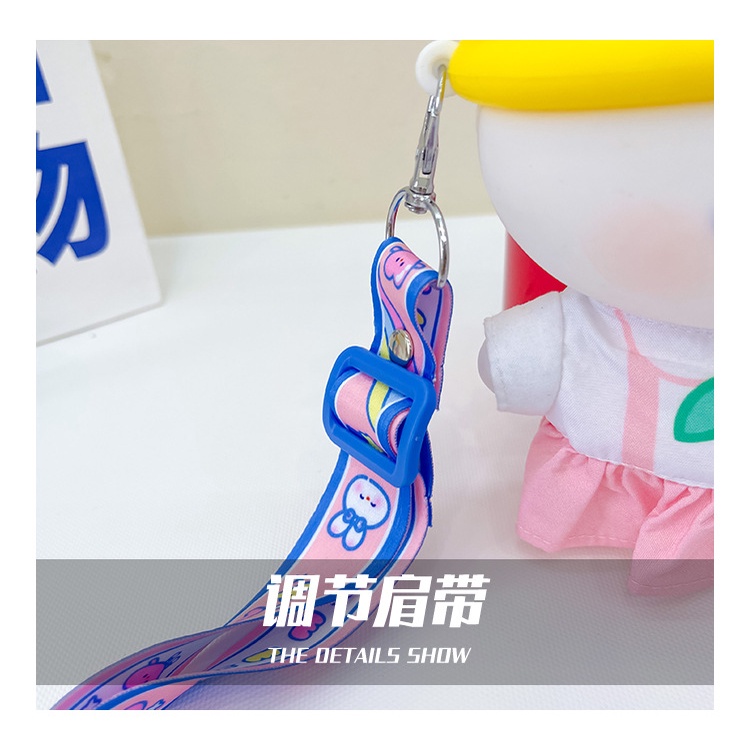 Túi Đeo Chéo Vai Hình Thỏ Bằng Silicon Dễ Thương Dành Cho Bé Gái