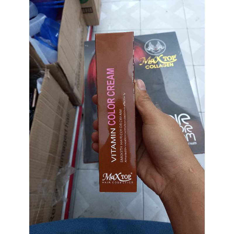 Màu Nhuộm Tóc Maxtop Collagen cho salon 100ml