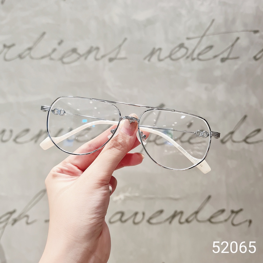 Mắt kính thời trang nữ LILYEYEWEAR tròng chống ánh sáng xanh thiết kế mới lạ thời trang Hàn Quốc 52065