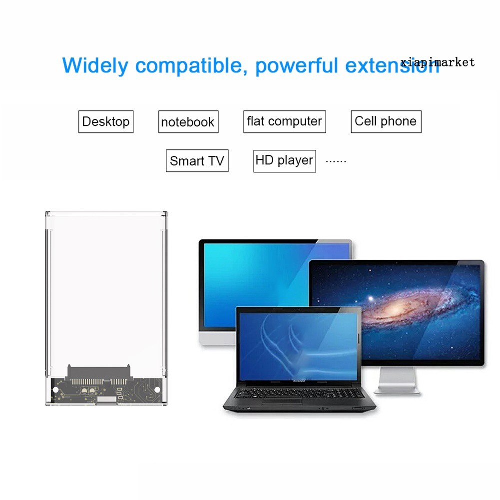 Vỏ Ổ Cứng Ngoài Usb 3.0 / 2.0 5gbps 2.5inch Sata