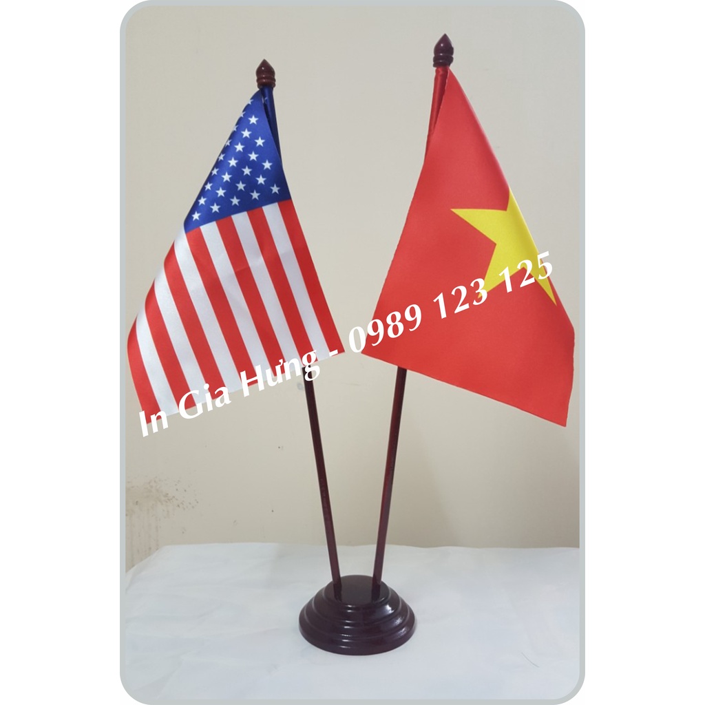 Bộ Cờ Để Bàn 2 Nước Việt - Mỹ Cán Gỗ