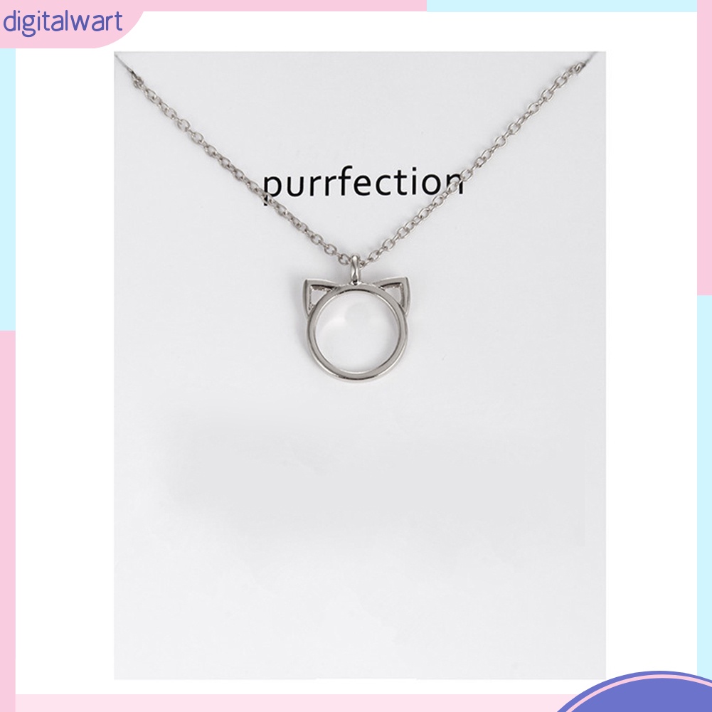 Dây chuyền mặt tai mèo dễ thương đáng yêu dành cho cho nữ