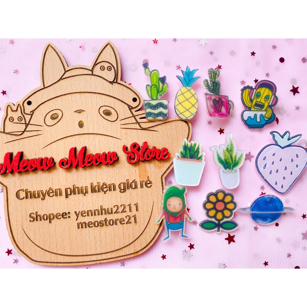 ❣️Có Ảnh+Video thật❣️ ĐƯỢC CHỌN MẪU- Pin Cài Áo, Pin Cài Balo Hoạt Hình Size 3cm-5cm❣️