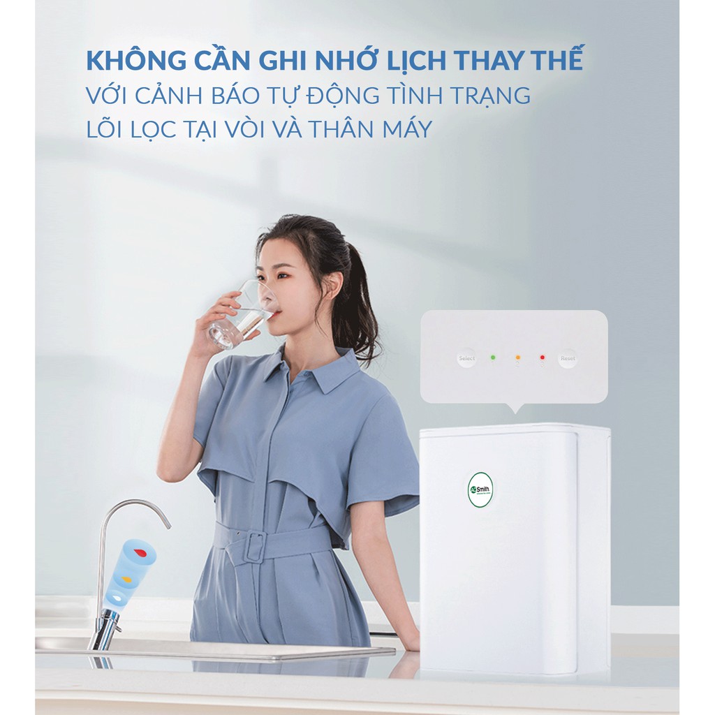 Máy Lọc Nước A. O. Smith S600 và gói VipCare bộ 2 lõi lọc