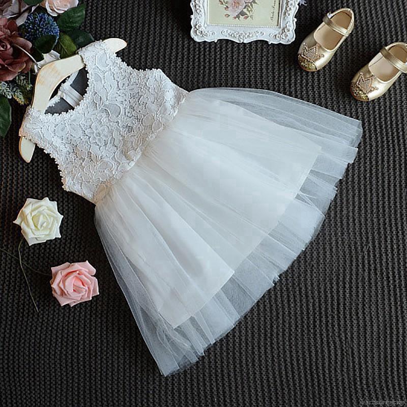 Đầm bé gái thêu ren phong cách Hàn Quốc