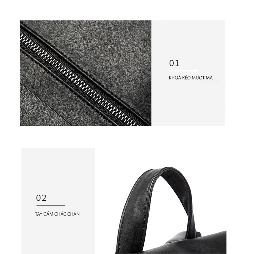 Ba lô Da Nam ATINO Chất Liệu Da PU Balo Kiểu Dáng Thời Trang TC1.9333