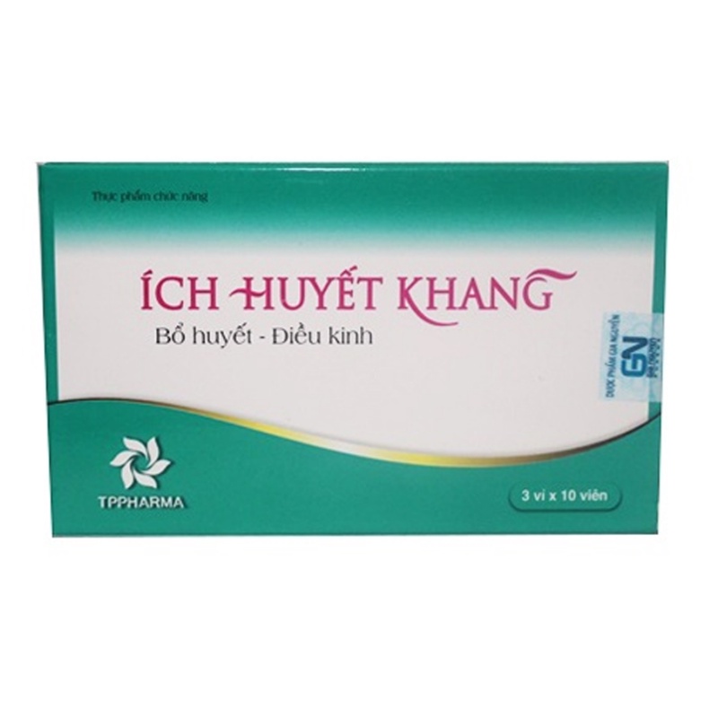 Viên uống Ích Huyết Khang giảm rối loạn kinh nguyệt không đều, đau bụng kinh, bổ huyết - Hộp 30 viên