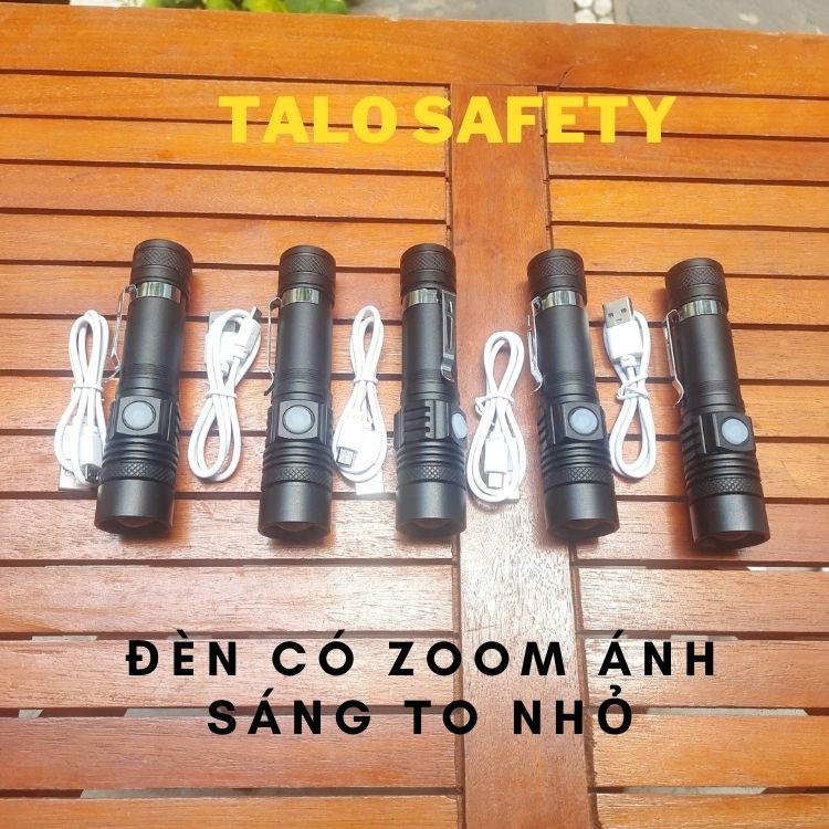 Đèn pin siêu sáng cầm tay mini led T6 MÃ 20, pin 18650 chống nước tốt