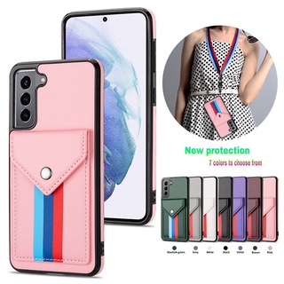 Bao Da Điện Thoại Kiểu Ví Tiền Cho Samsung S20 S21 Plus S20 Fe S21 Ultra