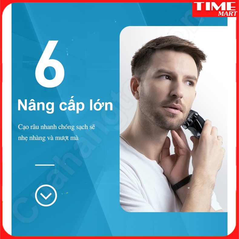 Máy cạo râu Xiaomi Enchen BlackStone 3 Electric Shaver 3D - Máy cạo râu Enchen Blackstone 3 pin sạc siêu bền 3 lưỡi dao