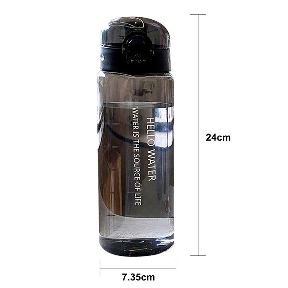 Bình Nước Cầm Tay 780Ml Bình Uống Nước Chống Rò Rỉ Không Chứa BPA Trong Suốt Du Lịch Tập Gym Bình Nước Ngoài Trời Flowerdance