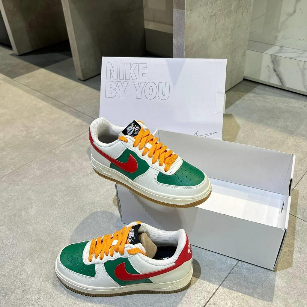 GIÀY NIKE AIR FORCE 1 CUSTOM GUCCI LOW BY YOU WHITE GREEN CUST - 15784