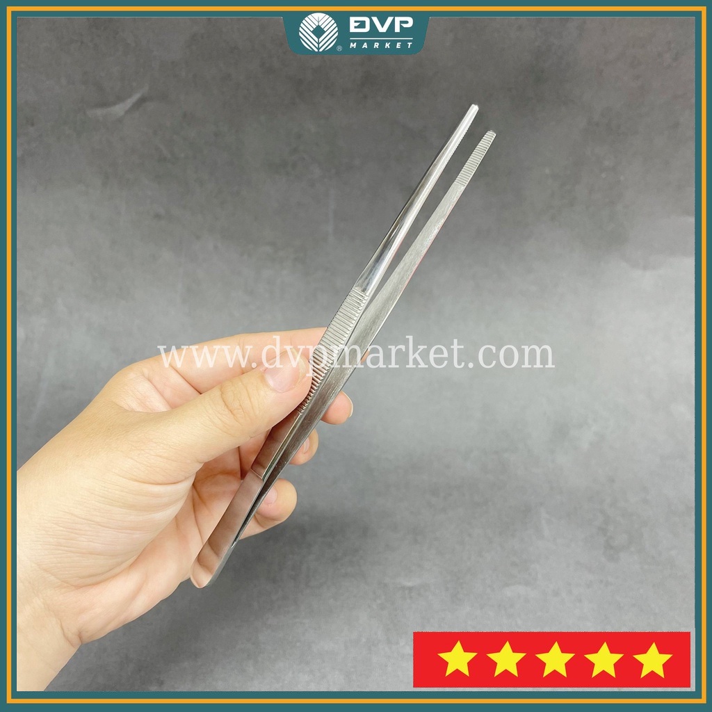 Nhíp 18cm, đầu tù, không mấu