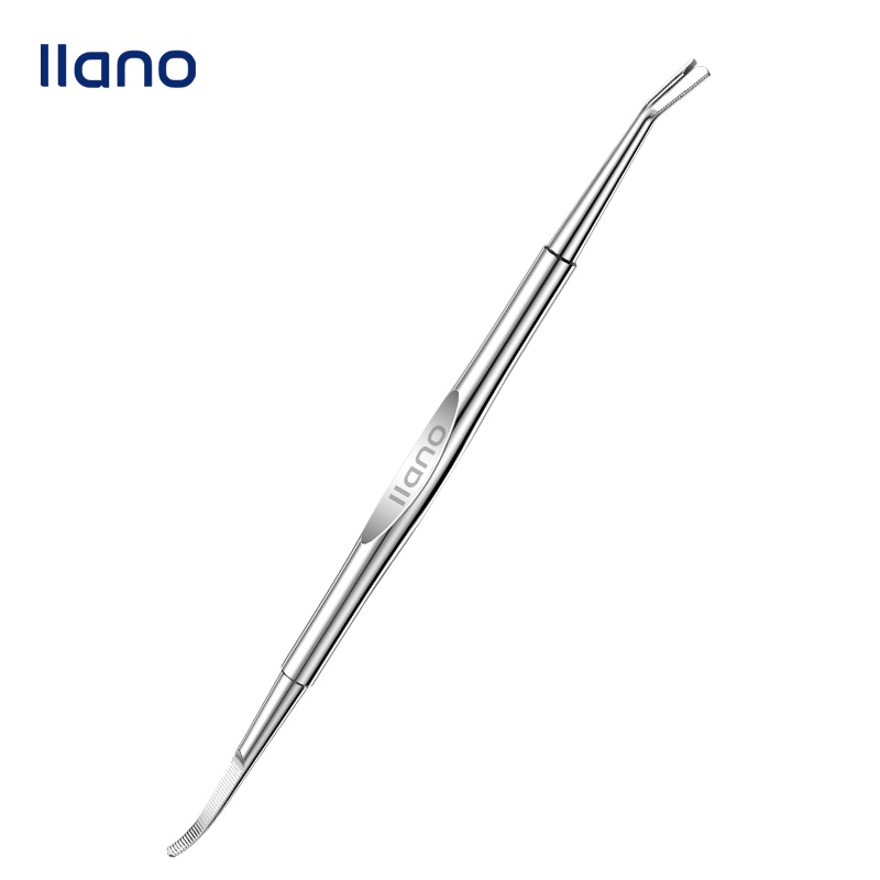 llano Dụng Cụ Tẩy Tế Bào Chết Cho Móng Hai Đầu Bằng Thép Không Gỉ