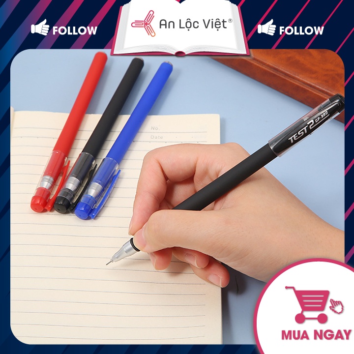 Combo 5 Bút Gel Nước 0.5mm Test GP-380 Đa Dạng Màu Mực