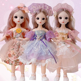 30cm búp bê gothic ăn mặc 3d đầu búp bê có thể tháo rời búp bê bé gái đồ chơi trẻ em