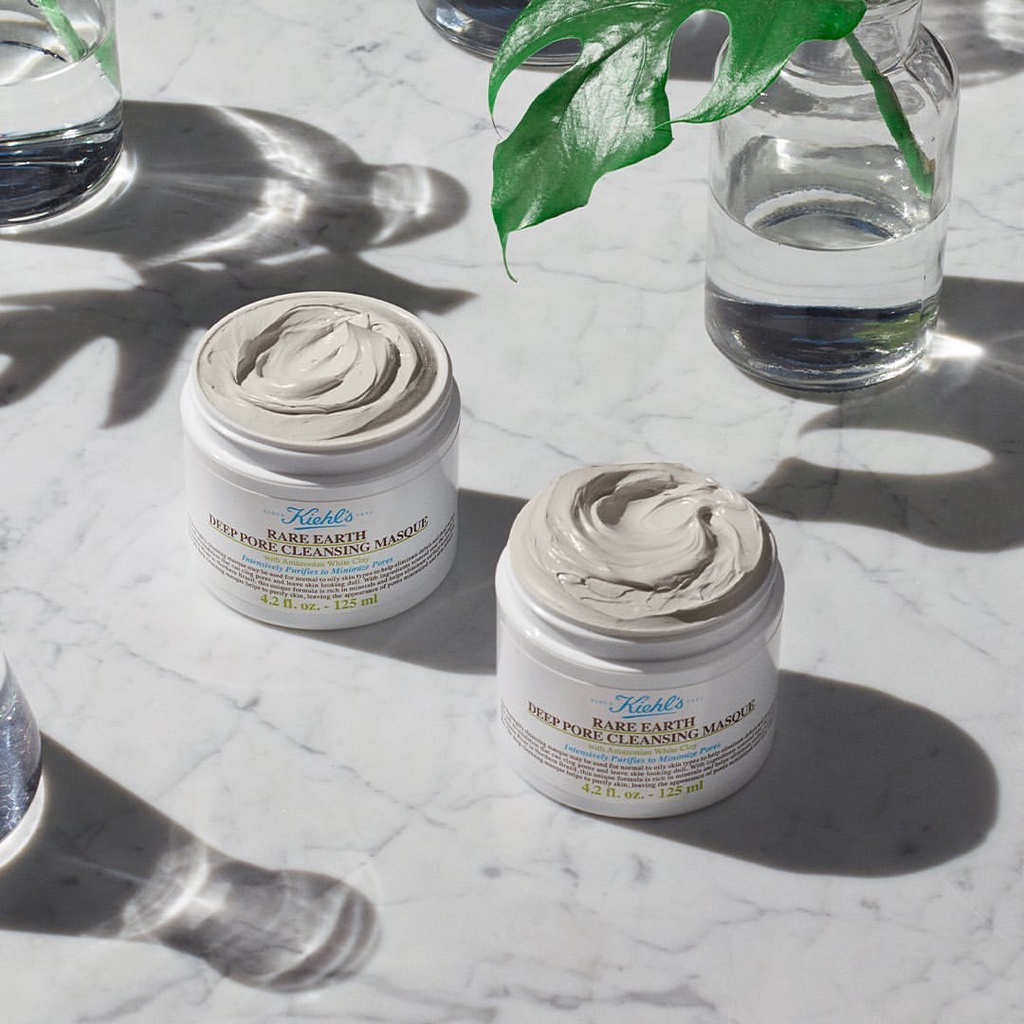 Mặt nạ Kiehl's Rare Earth Deep Pore Cleansing Masque, mặt nạ đất sét se khít lỗ chân lông - Ngọc Diệp cosmetics