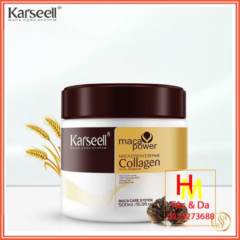 Hấp ủ tóc colagen mềm mượt karseell hũ 500ml | BigBuy360 - bigbuy360.vn