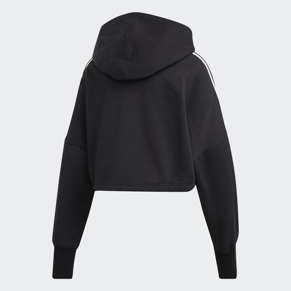 [Mã WABRD7 giảm 150K đơn 1 Triệu] Áo hoodie adidas ORIGINALS dáng lửng Nữ Màu đen ED7554