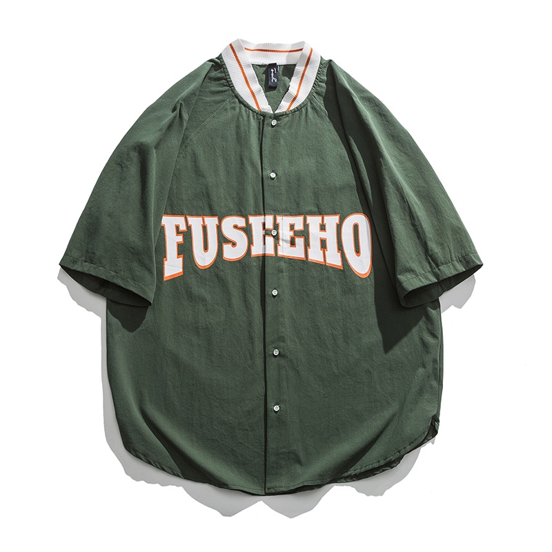 Áo sơ mi ngắn tay dáng rộng thoải mái dành cho nam | BigBuy360 - bigbuy360.vn