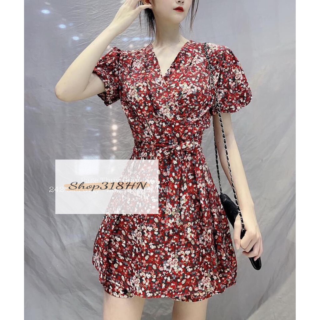 Váy hoa nhí đỏ -Có quần bên trong-Jump( Hàng loại 1 có sẵn_ kèm ảnh+video ) | BigBuy360 - bigbuy360.vn