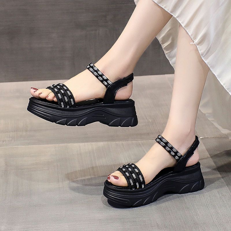 Giày Sandal Thể Thao Đế Dày Phong Cách Roman Mùa Hè Mới Cho Nữ
