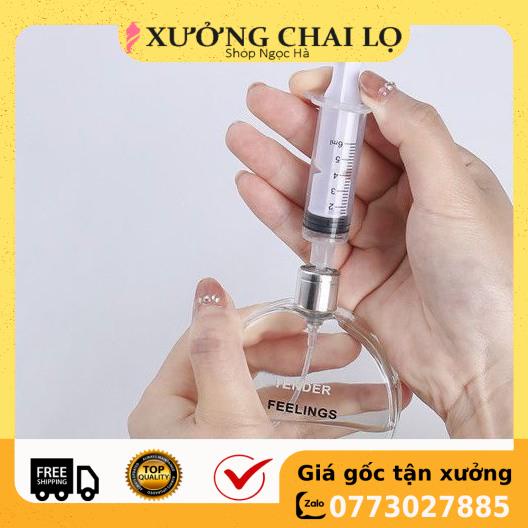 [GIÁ RẺ NHẤT] Ống xilanh có đầu chiết nước hoa 10ml, phụ kiện du lịch