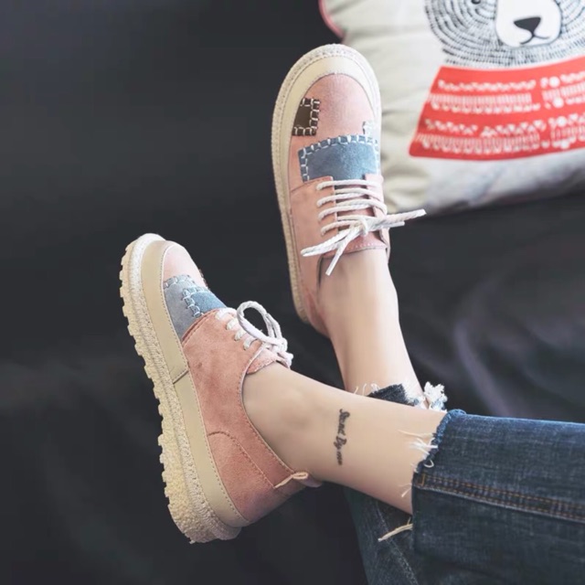 Giày oxfords da lộn vintage | BigBuy360 - bigbuy360.vn