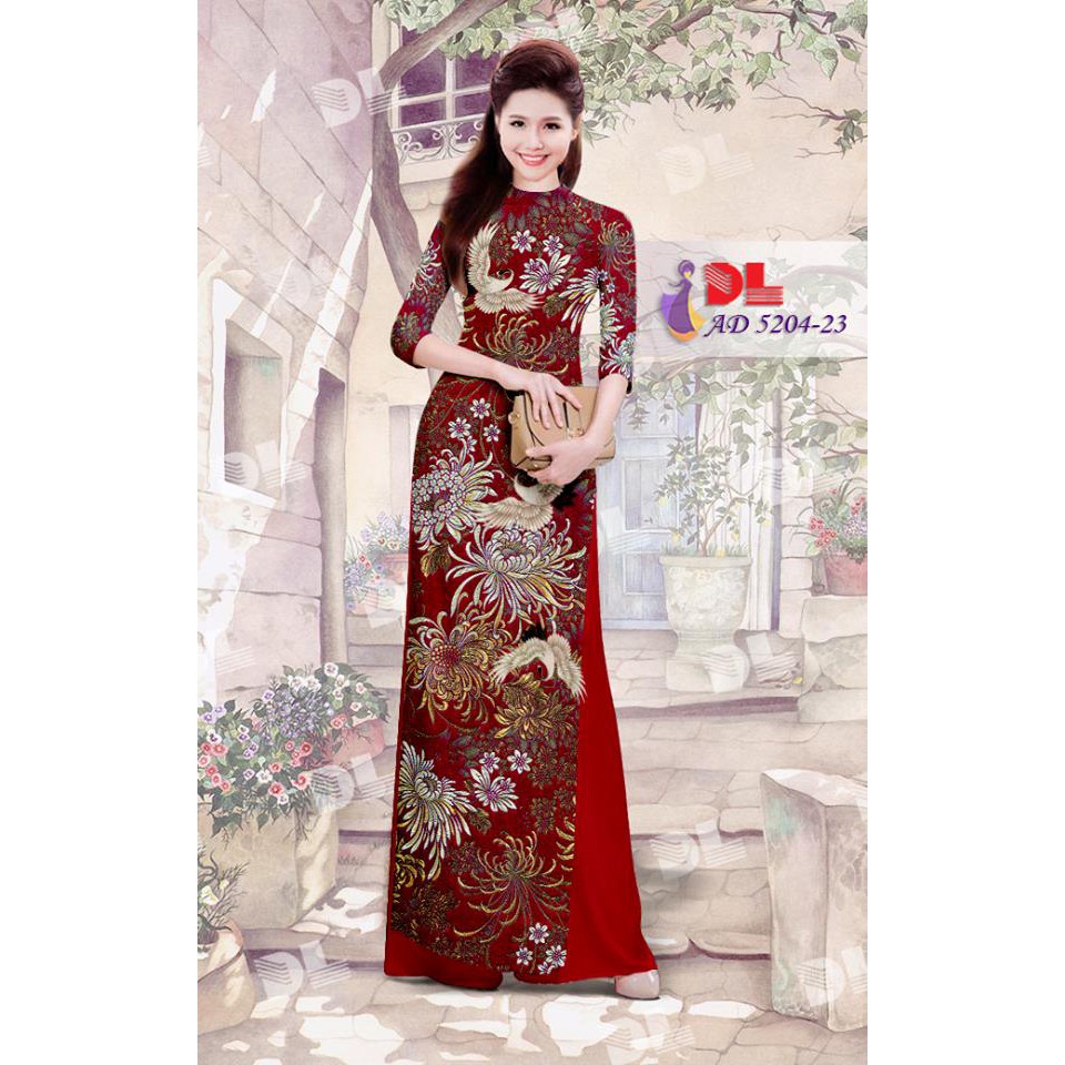 Vải áo dài 3d