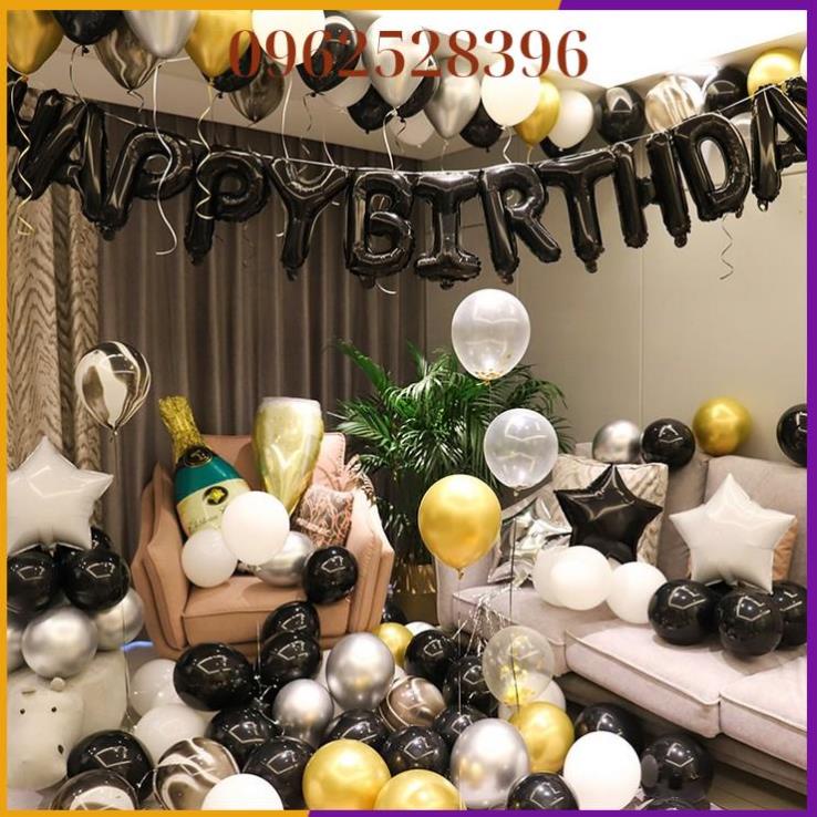 Set bóng bay trang trí sinh nhật { TẶNG BƠM + KEO }