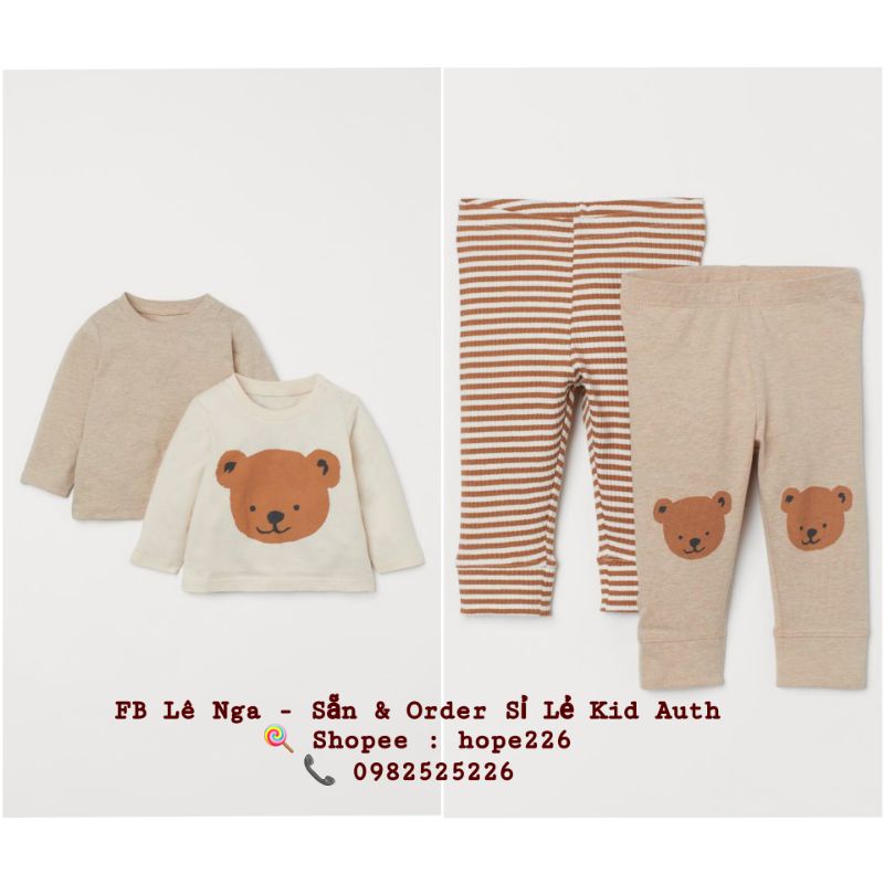 Set bộ 4 món HM UK chính hãng sz 2-3y