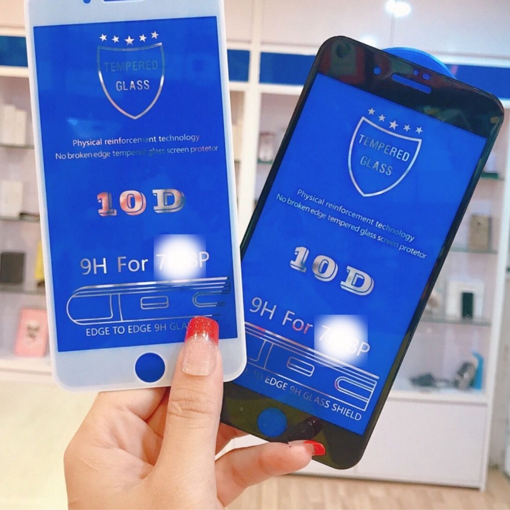 Cường Lực Full màn 10D IP5/6/6s/6P/6sPl/7/8/7Pl/8Plus/X/Xs/XsMax/ip11/ip11 pro max