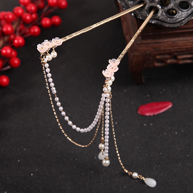 Trâm Cài Tóc Phối Tua Rua Phong Cách Cổ Điển Thời Trang Cho Nữ