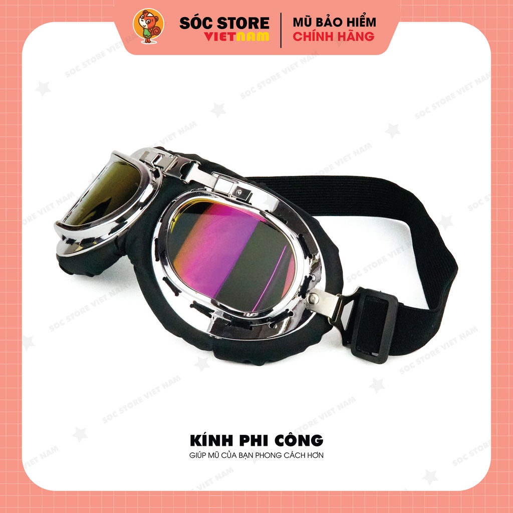 Kính phi công, kính uv trang trí mũ bảo hiểm