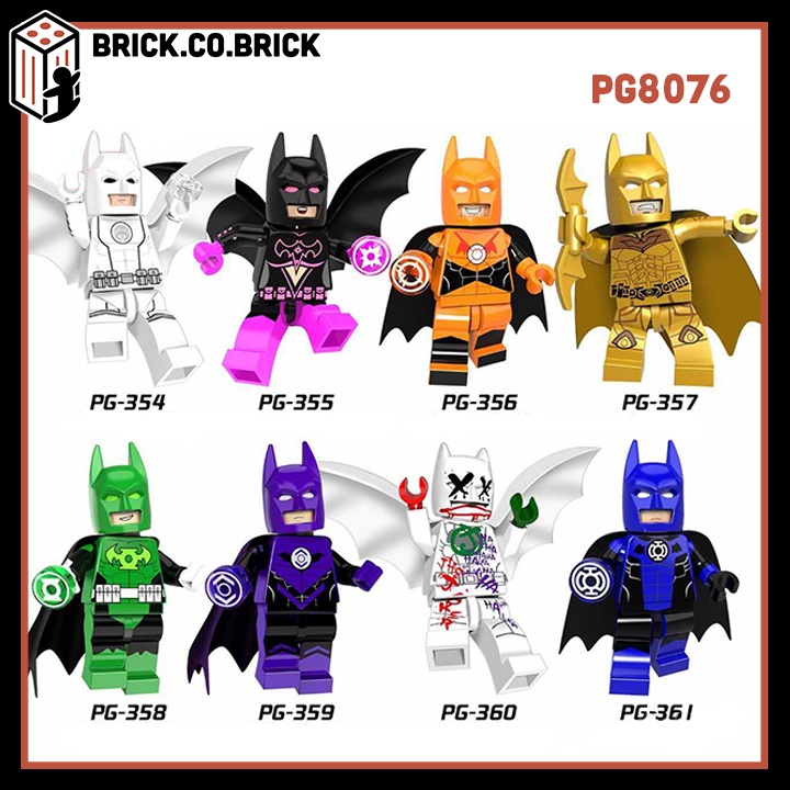 Batman Đủ Màu Siêu Hot Đồ Chơi Lắp Ráp Mô Hình Minifigure Người Dơi Siêu Anh Hùng DC Comics PG8076