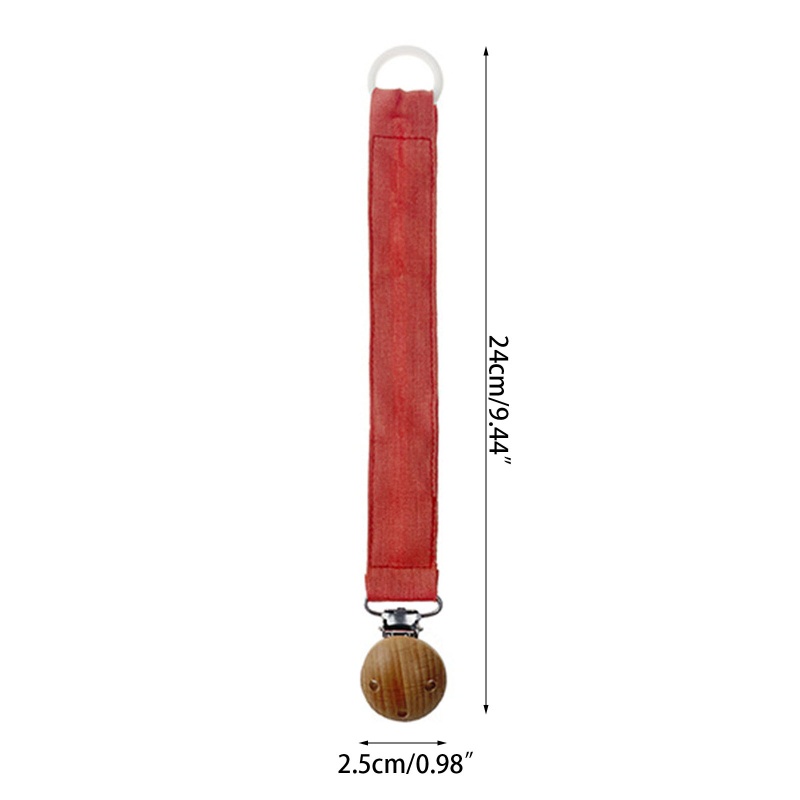 Giá Đỡ Núm Ti Giả Bằng Cotton Không BPA Phối Dây Xích Kẹp Cho Trẻ Sơ Sinh