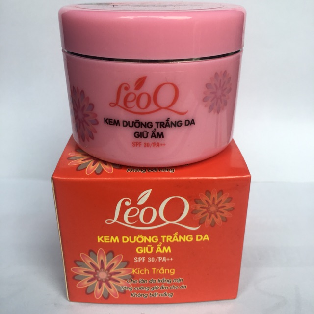 Kem trắng da giữ ẩm kích trắng LEOQ