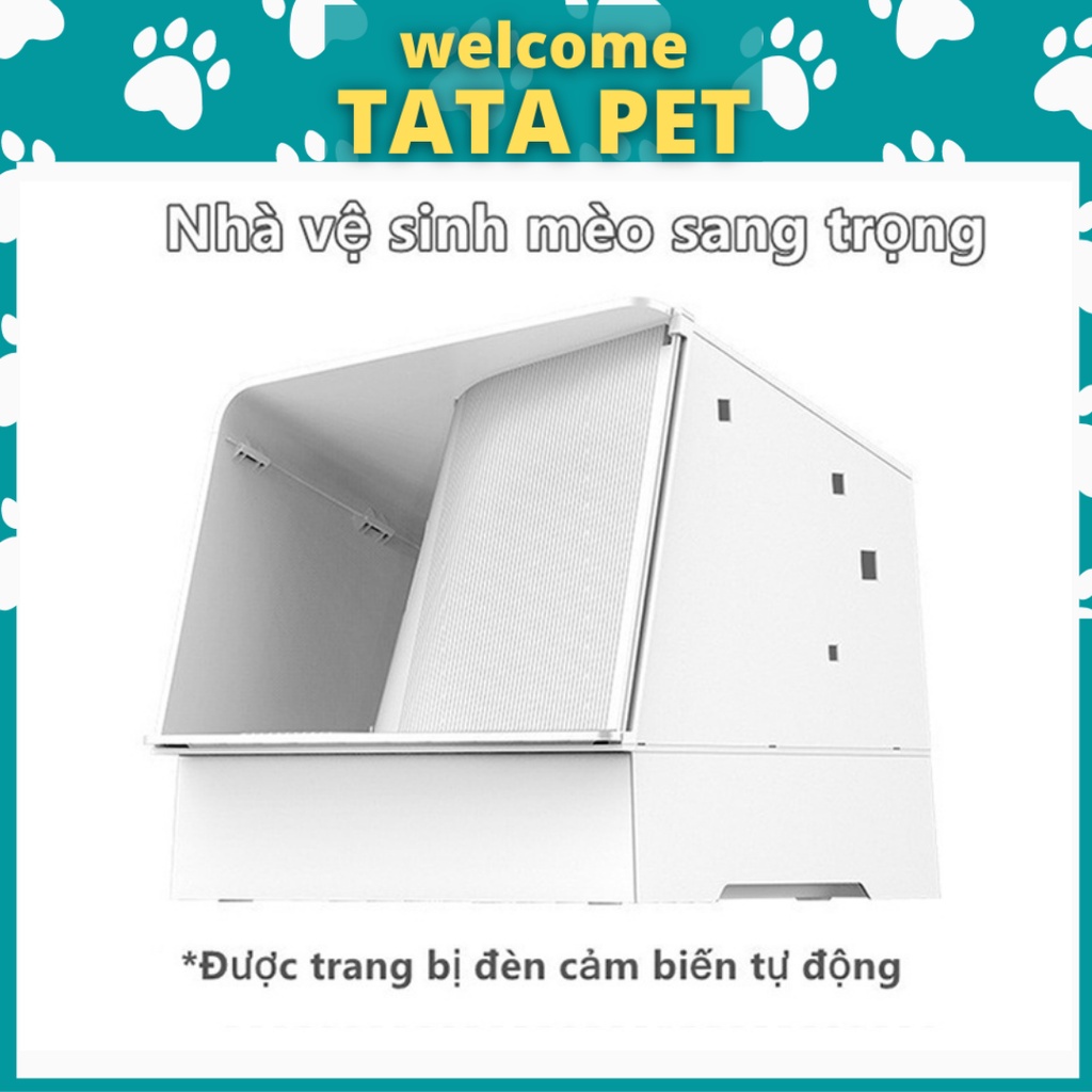 Xiaomi Petkit White Villa - Nhà vệ sinh cho mèo sang chảnh, toilet cho mèo，chống vương cát TATAPET