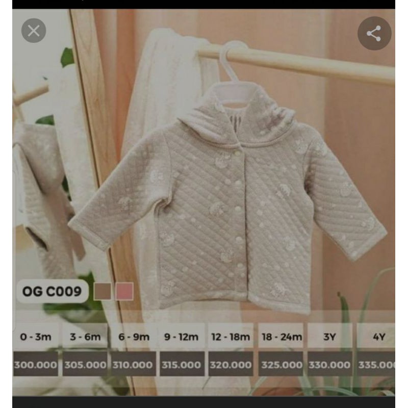 Áo khoác Lapome họa tiết cún size 9.12