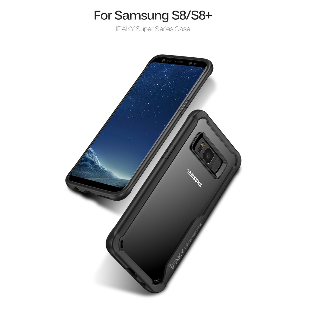 Ipaky Ốp Lưng Trong Suốt Cho Samsung Galaxy S8 / S8 Plus