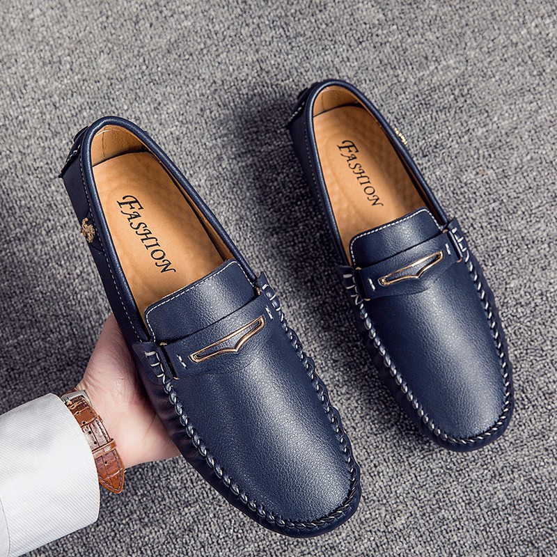 Giày Lười Chất Liệu Da Size Lớn 45 46 Cho Nam