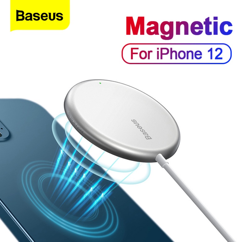 Bộ Sạc Không Dây Baseus Pd Từ Tính 15w Cho Iphone 12 Pro Max