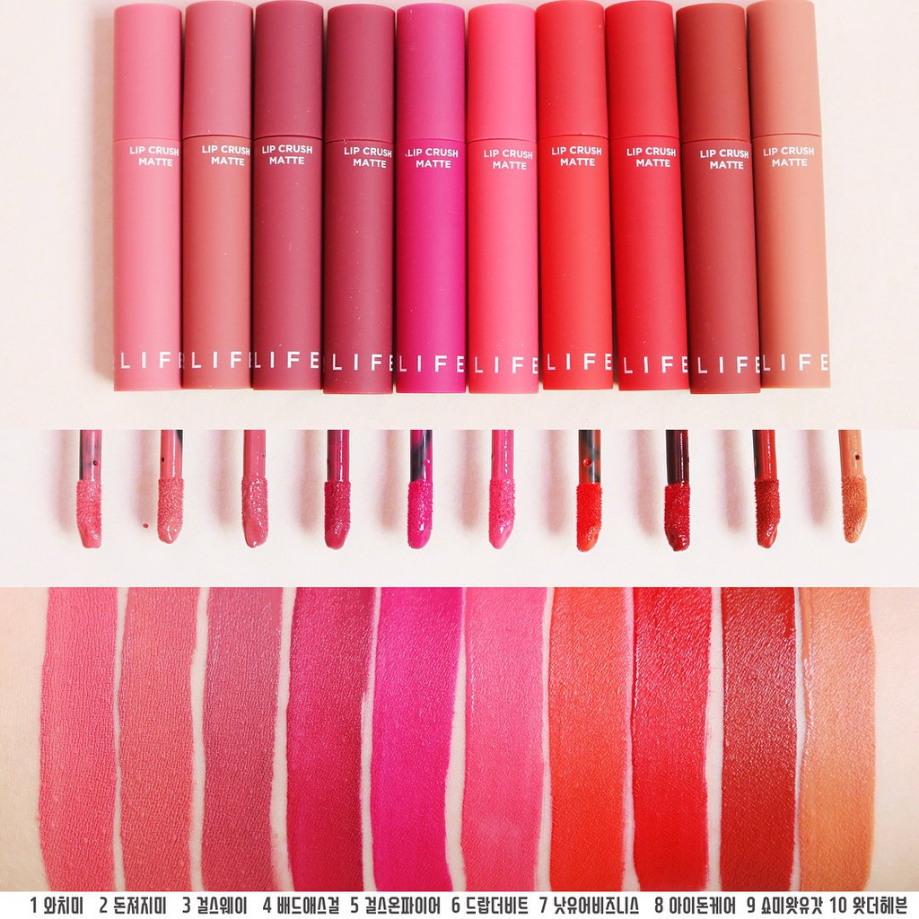 Son Kem Siêu Lì It's Skin Life Color Lip Crush Matte