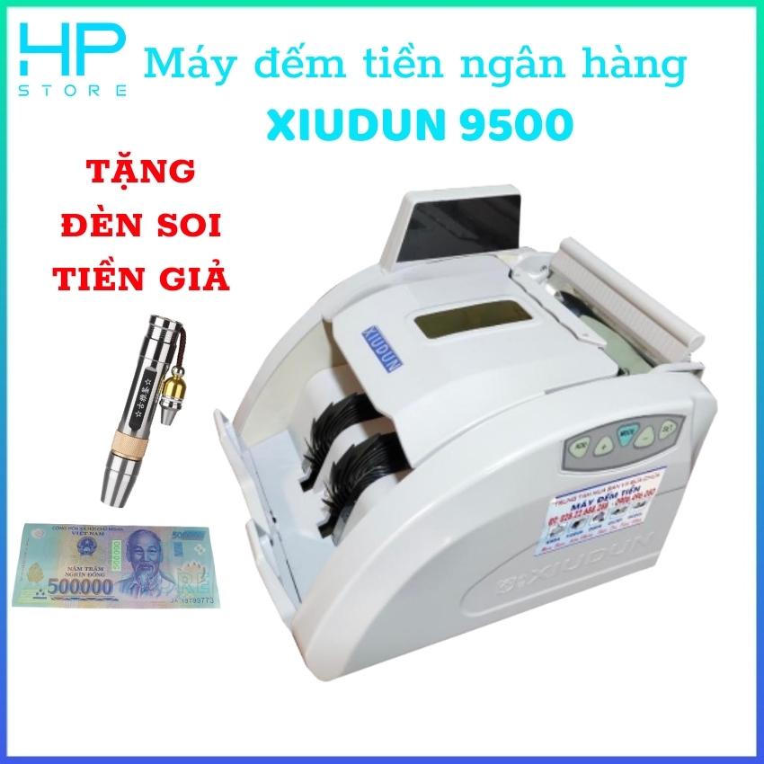 Máy đếm tiền ngân hàng Xiudun 9500, nhỏ gọn, đa chức năng, bảo hành 18 tháng