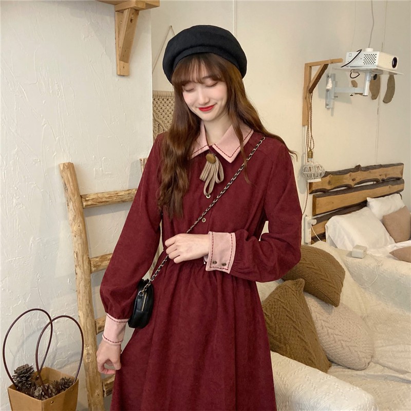 [SẴN] Váy dạ dài pha cổ