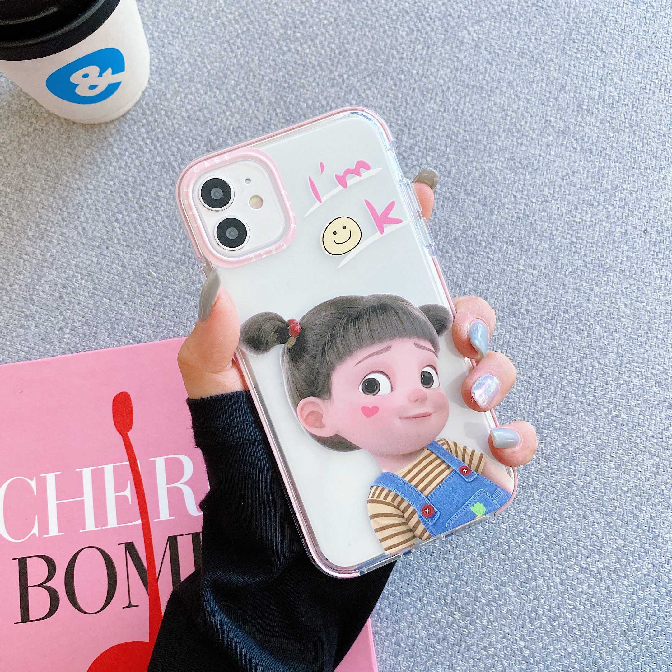 Ốp Lưng case iphone 11 pro max iphone 6 plus iphone xs max iphone 12 pro max iphone xr iphone se2020 iphone 6s case iphone 7 plus iphone 8 pls iphone 12 mini  Mềm Trong Suốt + Kính Cường Lực Chống Rơi Cho