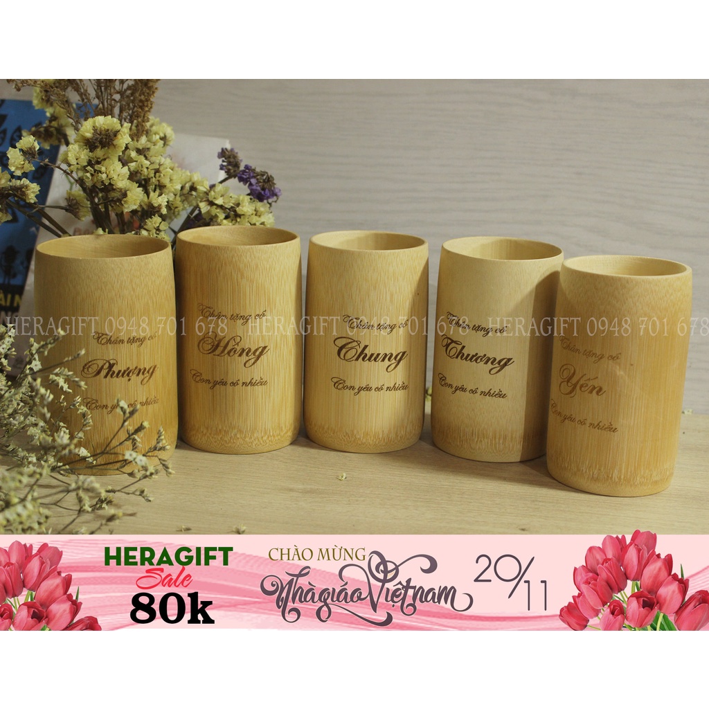 Combo Quà tặng Cốc tre Ngày Nhà giáo 20/11