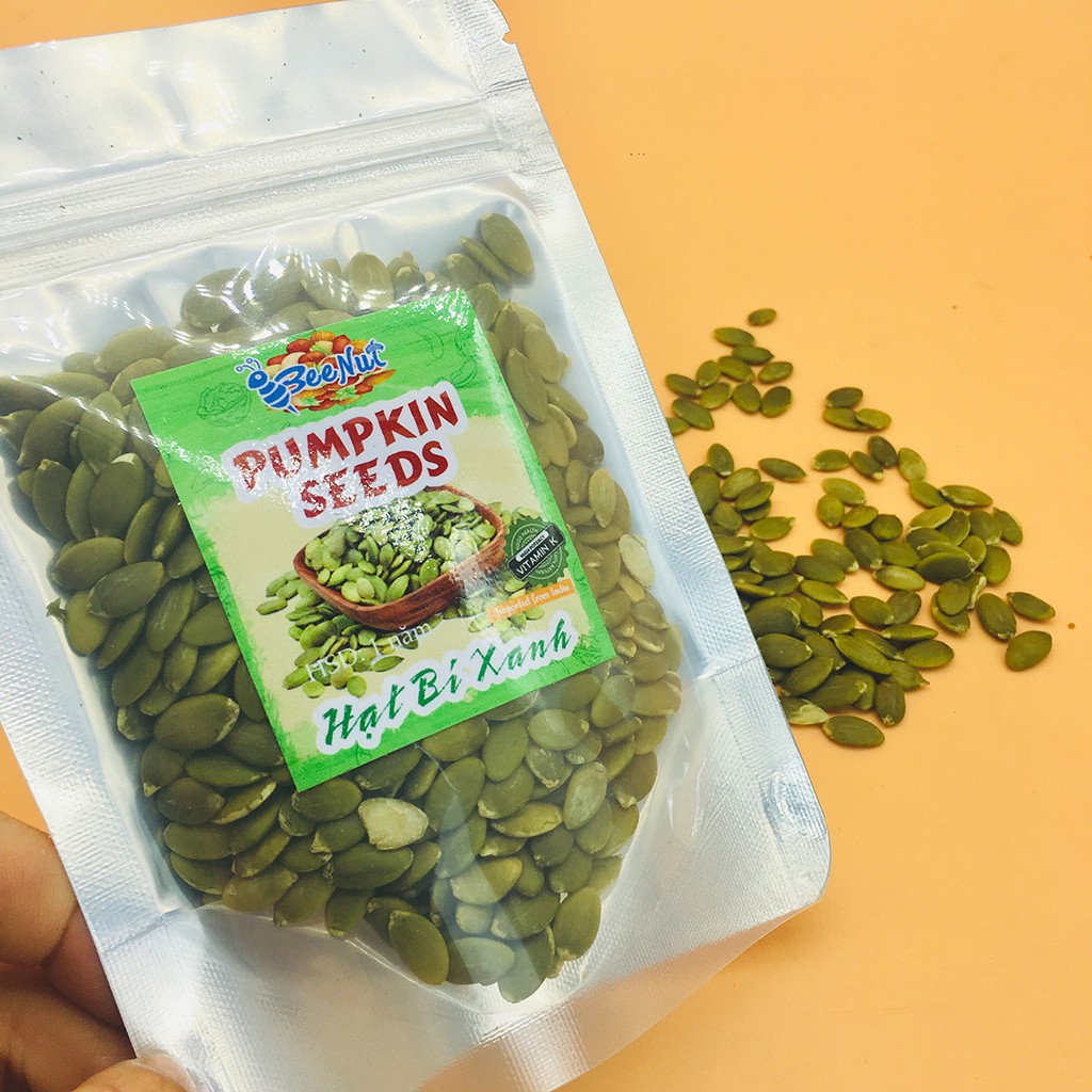 (100g) Hạt Bí Xanh (Ấn Độ) Đã Tách Vỏ Rang Thơm Bùi, Chắc Mẩy, Đều Hạt